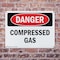 Signmission Compressed Gas Danger Sign, Plastic, 10in W x 7in L, 2PK OS-2PACK-DS-P-710-L-1076 - alternate 7